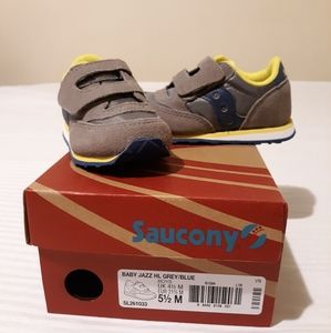 Saucony Baby Jazz Grey Blue Boys 5 1/2 M